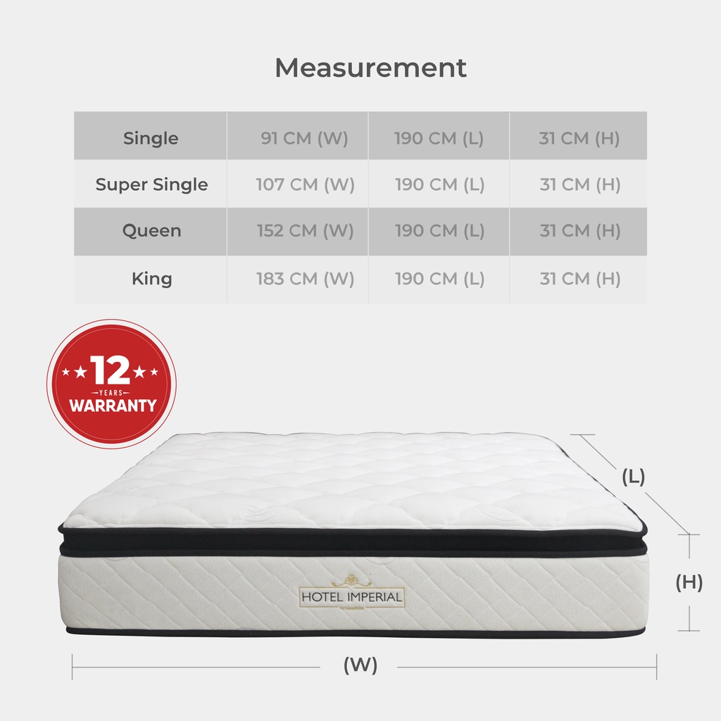 [ICE SLEEP]Goodnite Posture Freeze Ice Sleep 12inch Thick Cooling 5Zone