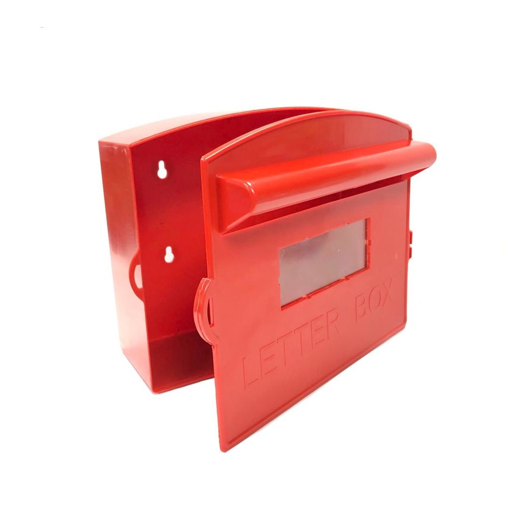 PVC Plastic Letter Box Red Letter Box / Peti Surat Plastik Shopee