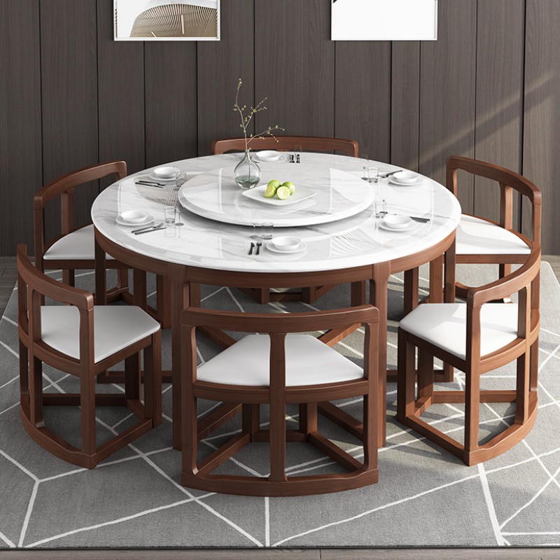 Free Shipping Marble Top MultiFunction Round Dining Table