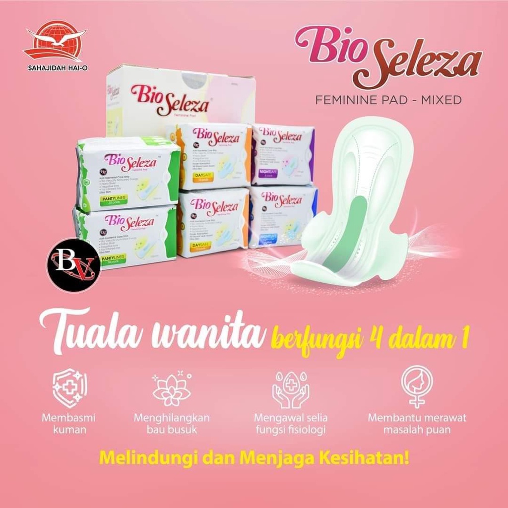 Bio Seleza Pantyliner, Daysafe, Nightsafe Ready Stock Shopee Malaysia