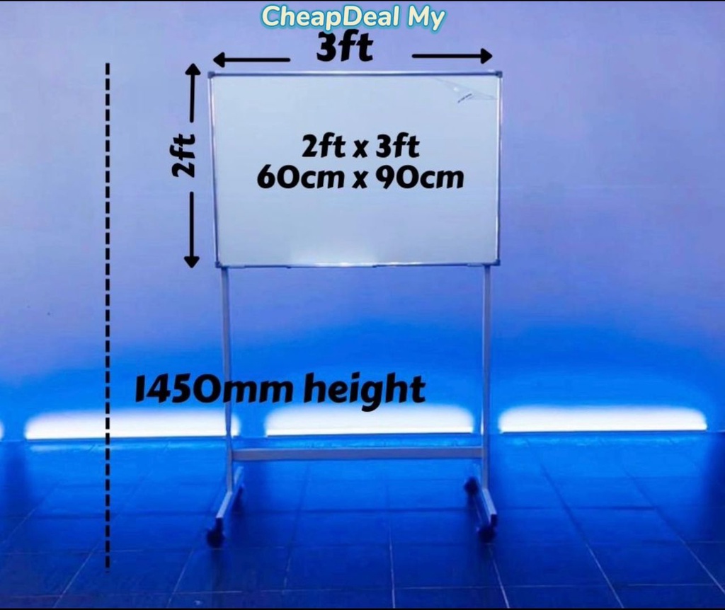 Whiteboard with Roller Stand (All Size Full Set) 2x3 3x4 3x5