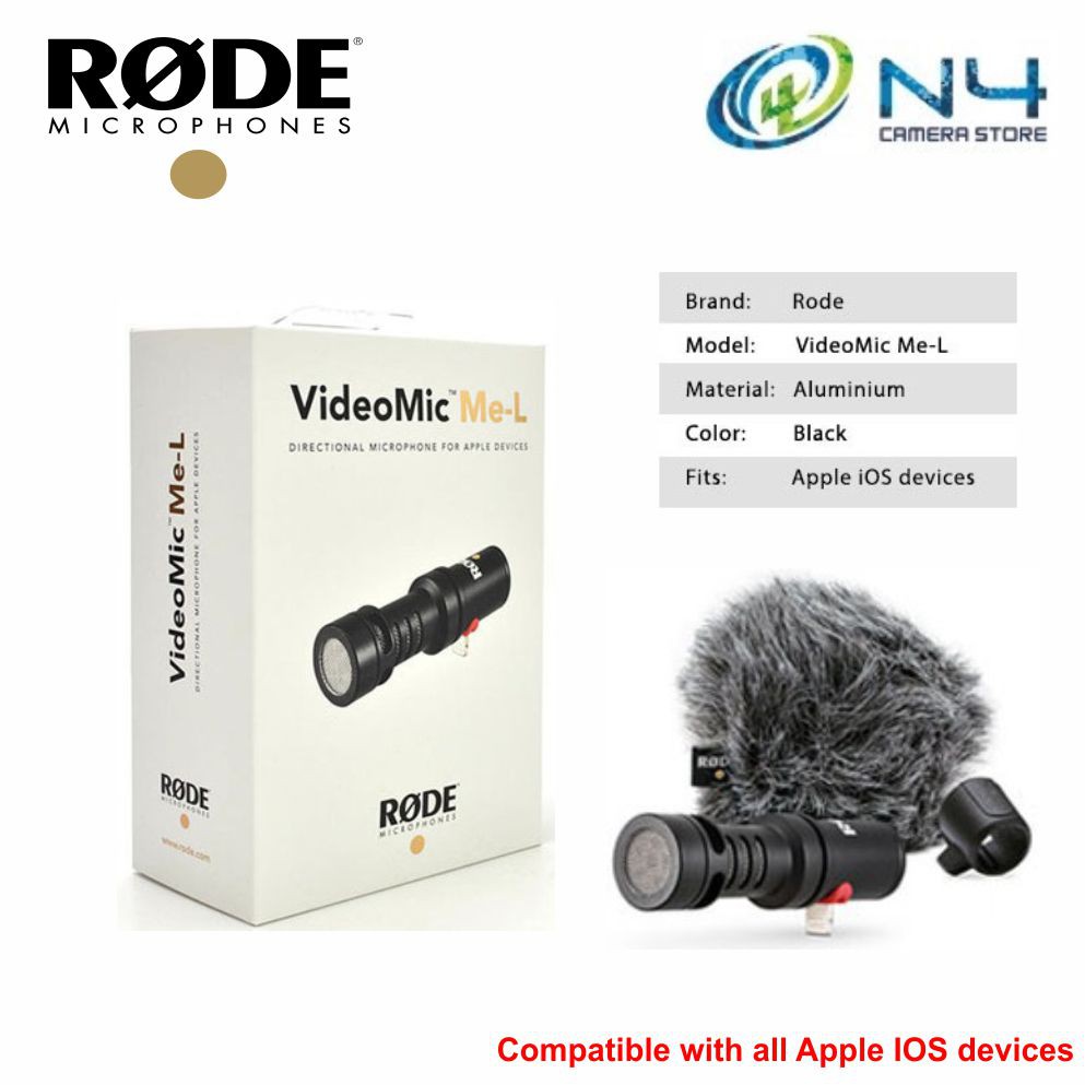 Rode VideoMic MeL Directional Mic for IOS Smartphone Device Shopee