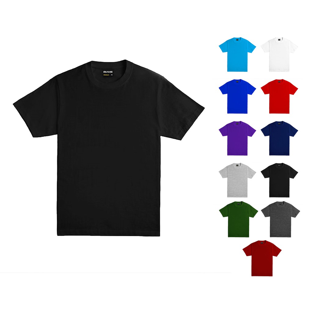 PLAIN BLACK TSHIRT PREMIUM QUALITY BAJU KOSONG MURAH SIZE XS5XL UNISEX