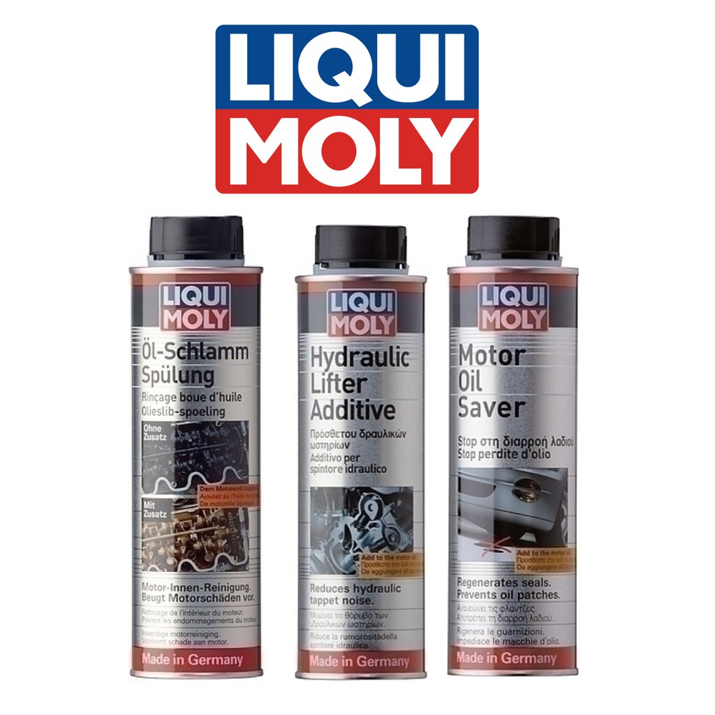 Liqui Moly Additives Oil Sludge Flush + Motor Oil Saver + Hydraulic