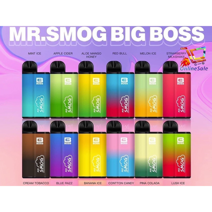 Mr Smog Big Boss 7000 puffs Dispo 850 Rechargeable Battery 15 ML