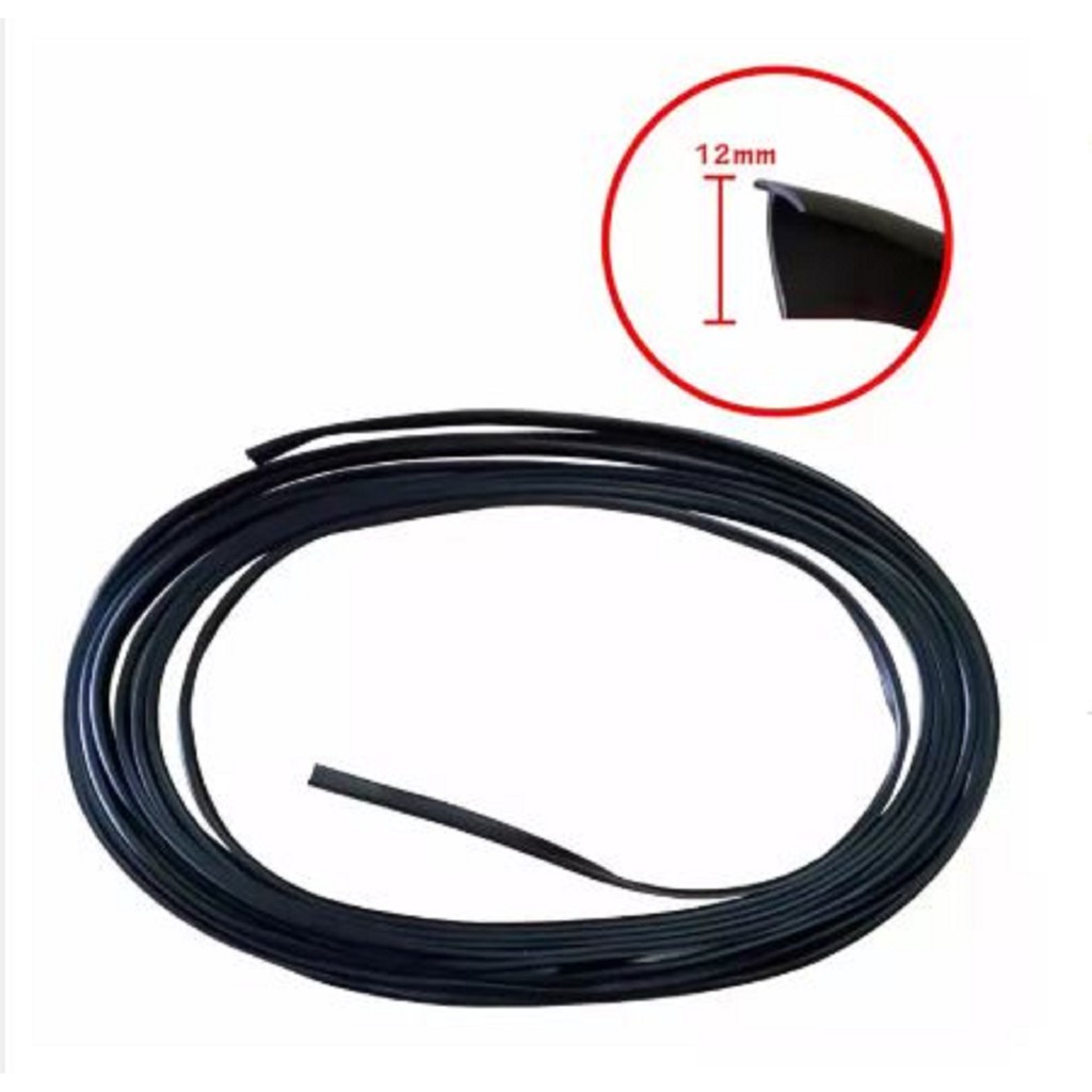 Car Body Kit Rubber Lining Seal & General Use Sealant Black (10 Meter