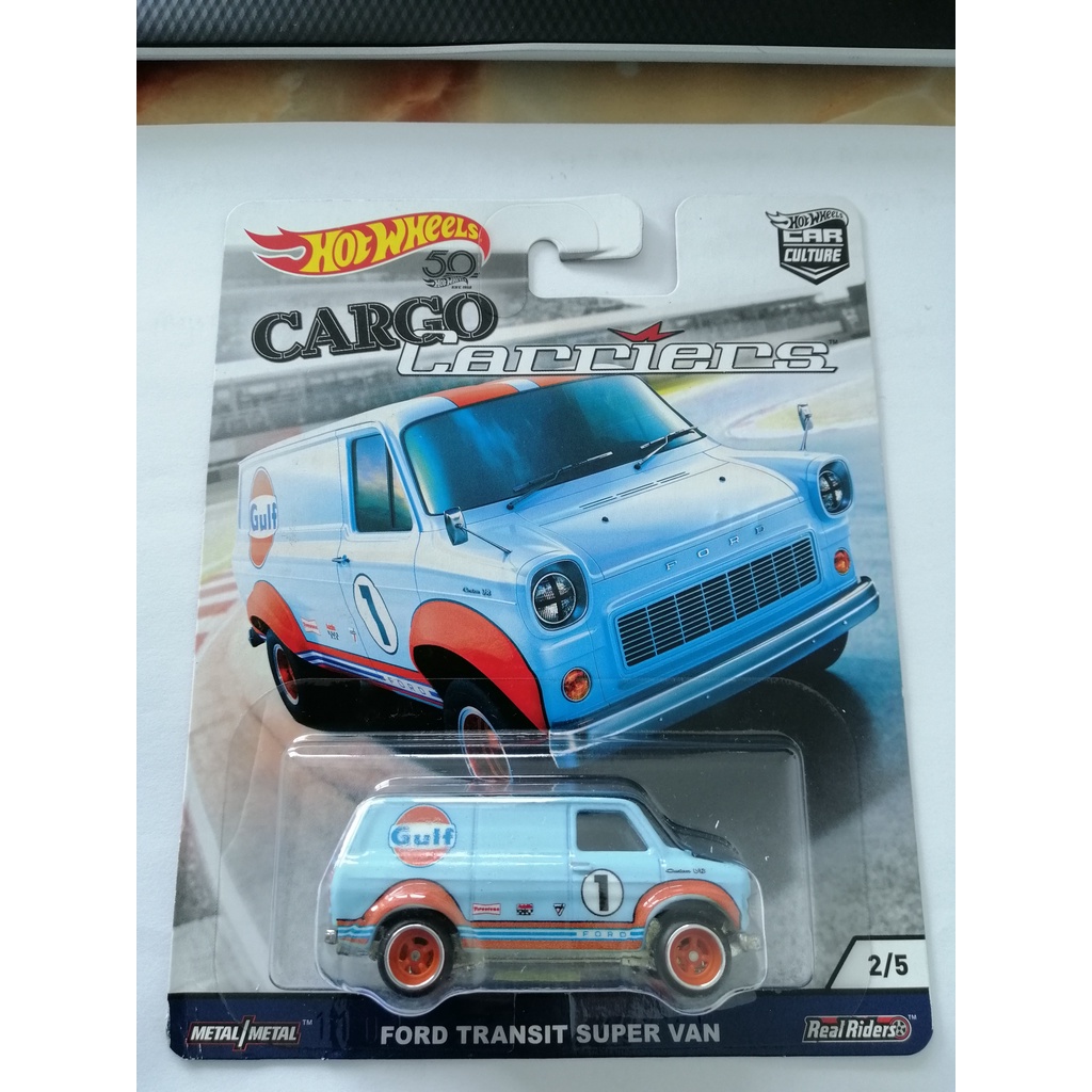 Hot Wheels Cargo Carriers Gulf Ford Transit Super Van Shopee Malaysia