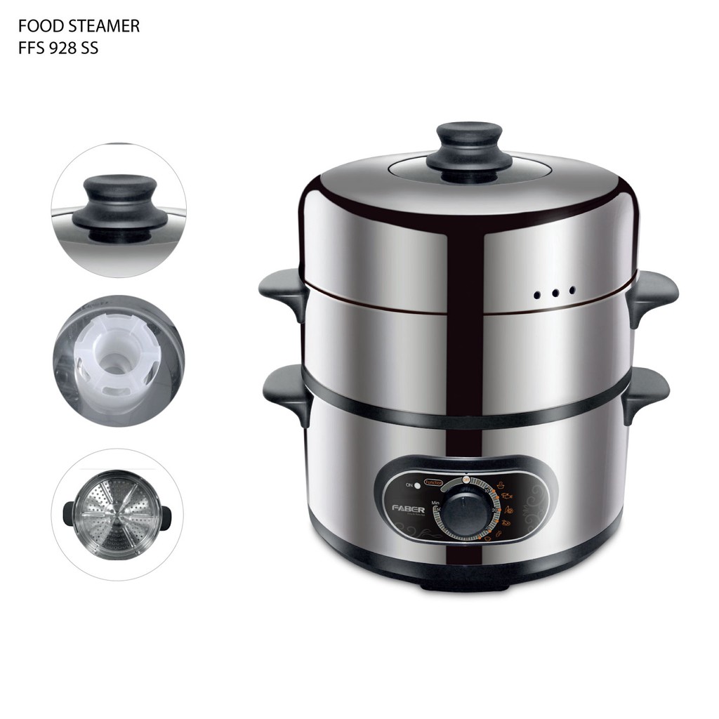 Faber Food Steamer 9L 3 Tier FFS 928 SS Shopee Malaysia