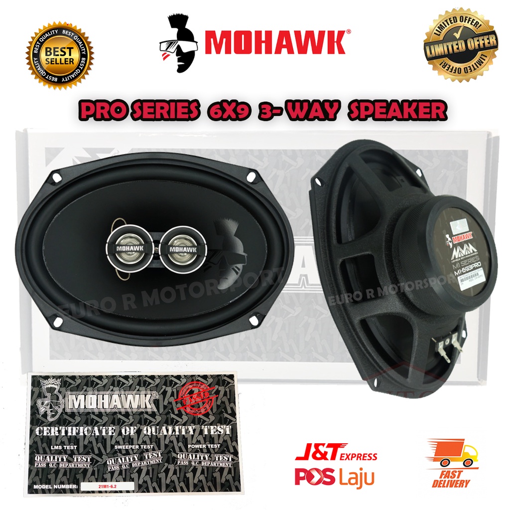 Mohawk 6x9 M1 PRO series model M1693PRO / Mohawk 6*9 Speaker 3way