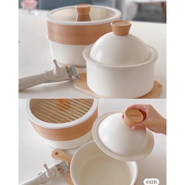 KIMS COOK MOONLIGHT KOREAN CERAMIC PAN COOKWARE SET.. Shopee Malaysia