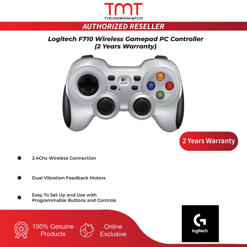 (GAMING) Logitech F710 Wireless Gamepad Controller (2 Years Warranty