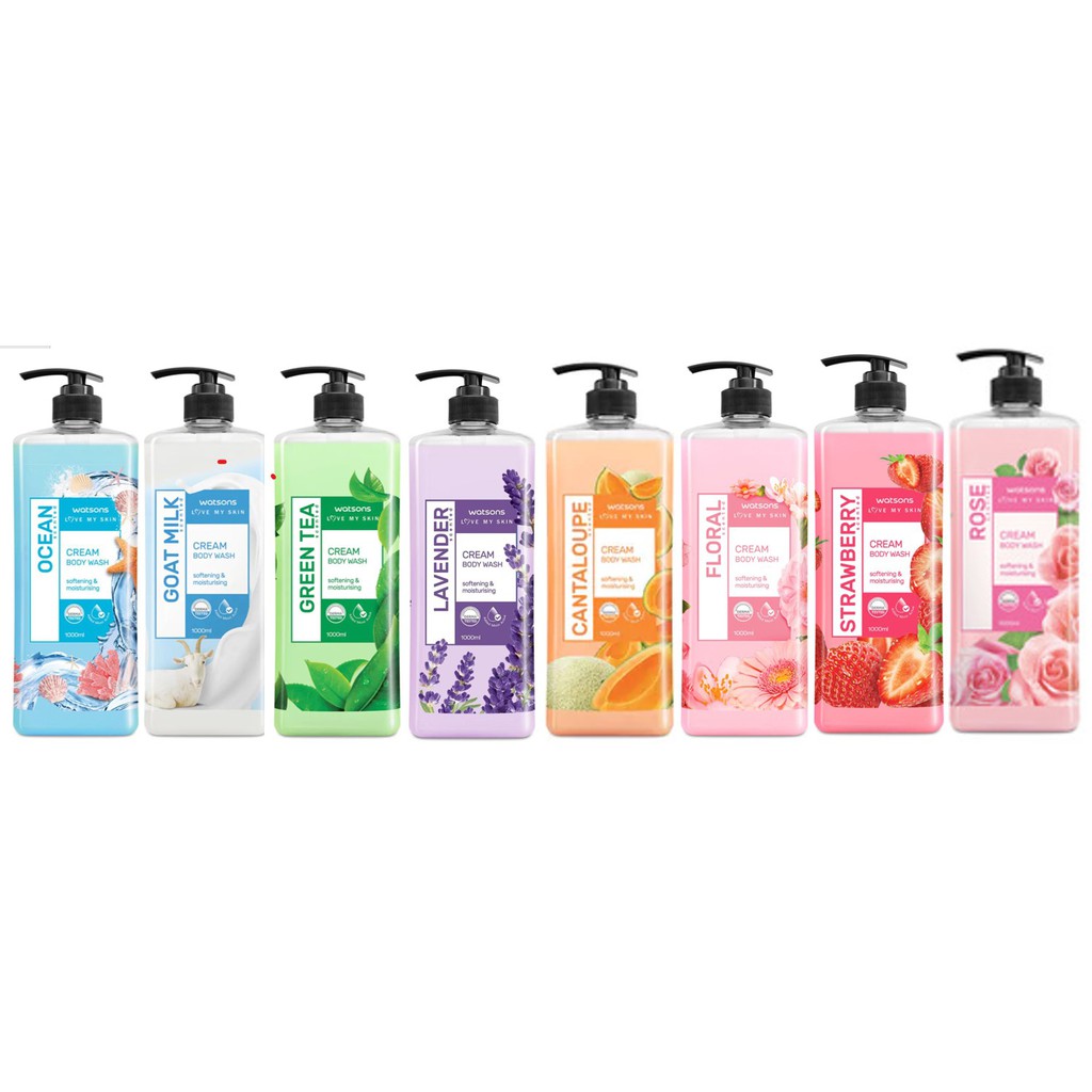 Watsons Scented Cream Body Wash 1000ml Shopee Malaysia