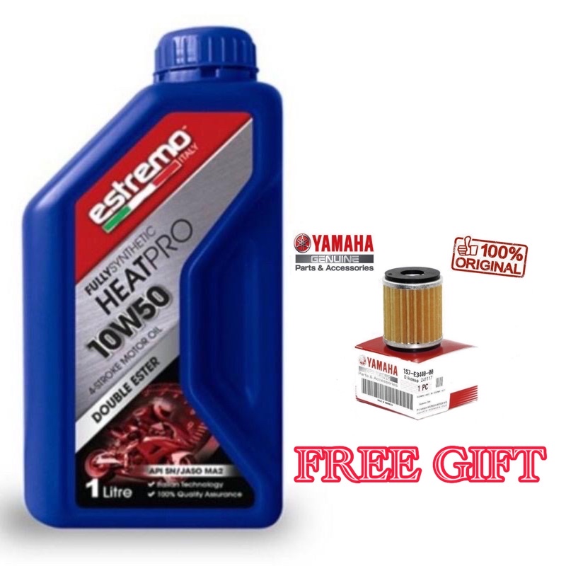 ESTREMO ITALY ENGINE OIL HEATPRO / SCOOTMAX/MOTOMAX/2T 4T DOUBLE ESTER