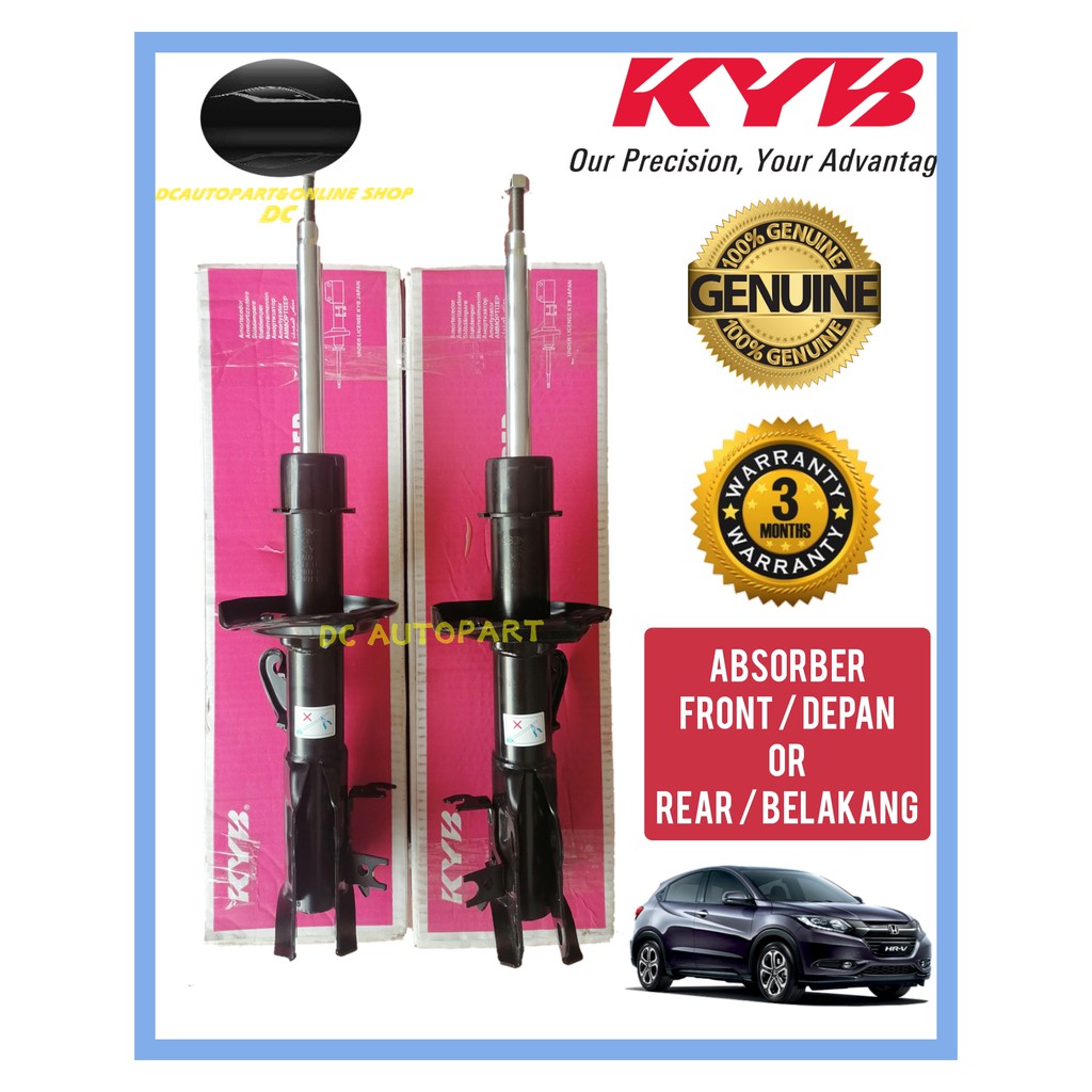ORIGINAL KYB KAYABA HONDA HRV T7A FRONT & REAR SHOCK ABSORBER ABS FRT