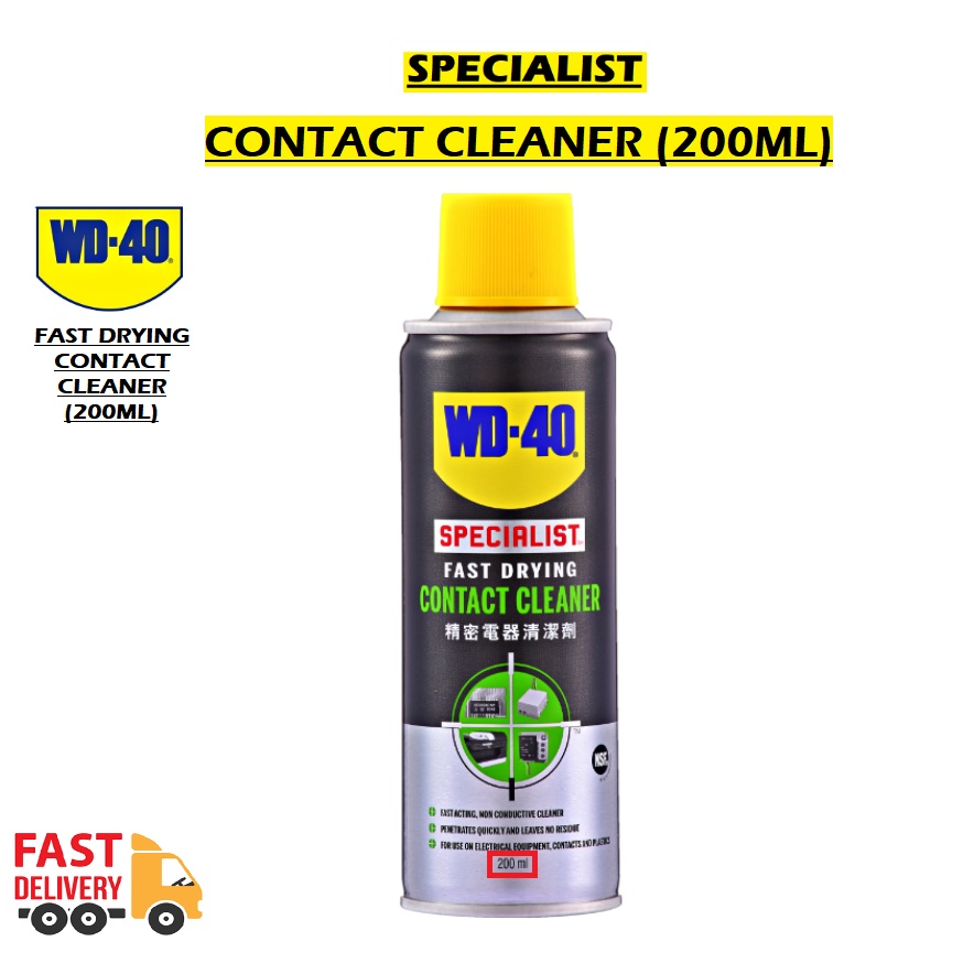 WD40 Specialist Fast Drying Contact Cleaner 200ml/360ml [READY STOCK