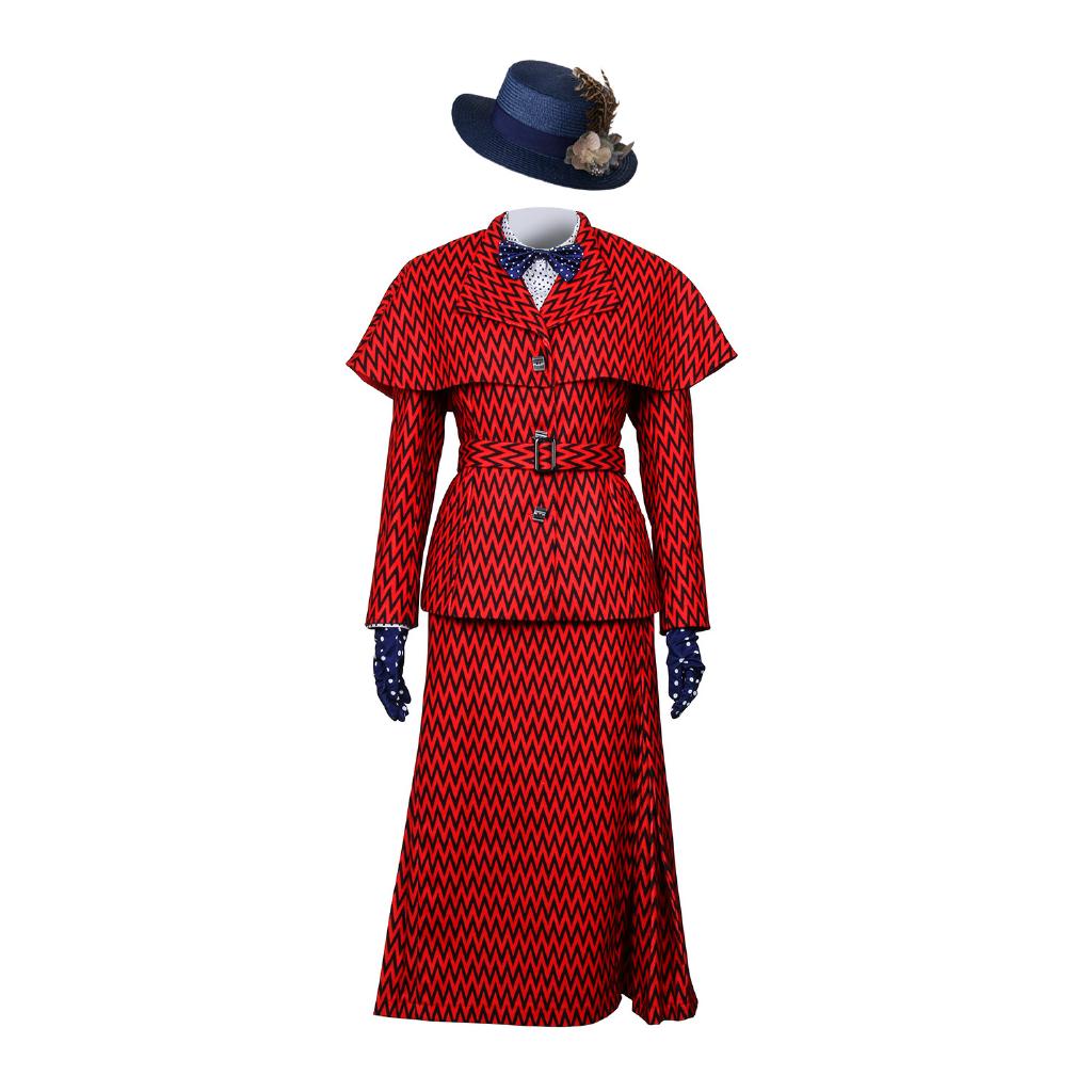 ???FULL SET & HAT??? Mary Poppins Returns Cosplay Mary Poppins Costume