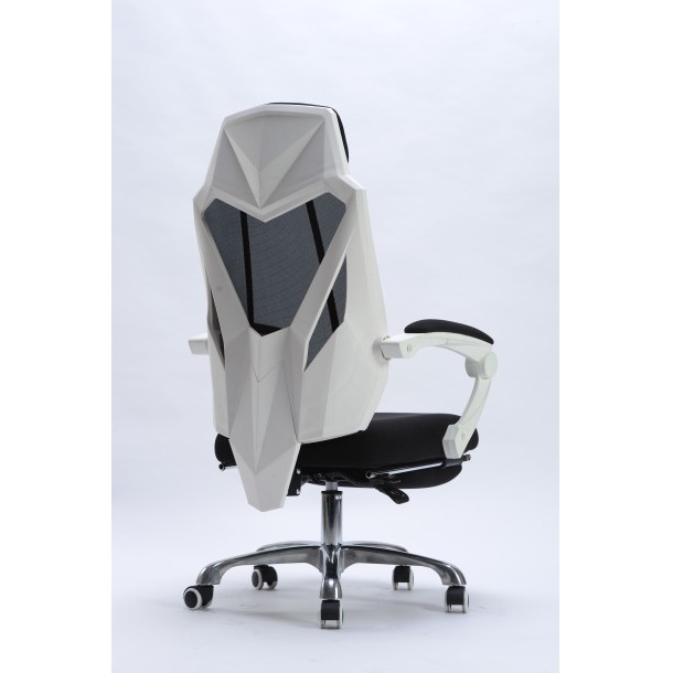 Gaming Chair Office Chair Swivel Chair Ergonomic Black & White