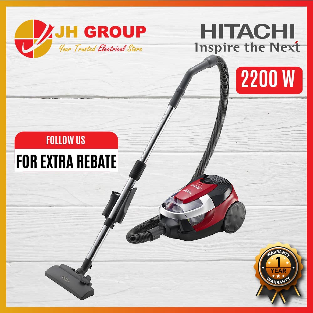 Hitachi Cylinder Cyclone Bagless Hepa Vacuum Cleaner (2200W) CvSe22V
