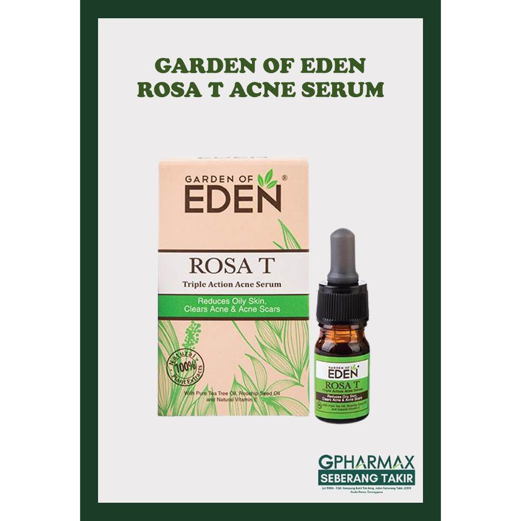 GARDEN OF EDEN ROSA T ACNE GEL 5ML Shopee Malaysia