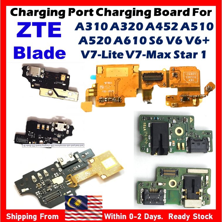 Charging Port Charging Board For ZTE Blade A310 A320 A452 A510 A520 A610 S6 V6 V6+ V7 Lite V7