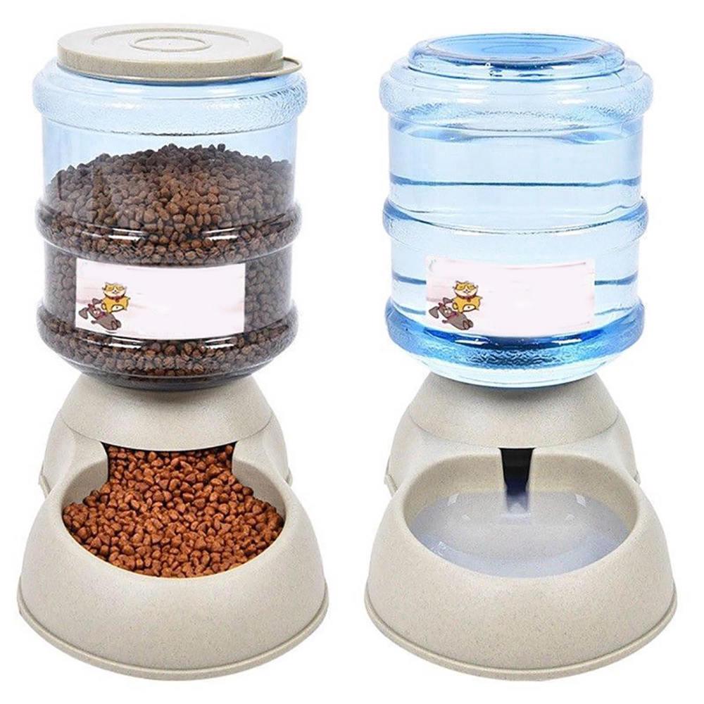 2 in 1 Auto Pet Food Water Feeder 3.75L Cat Dog Puppy