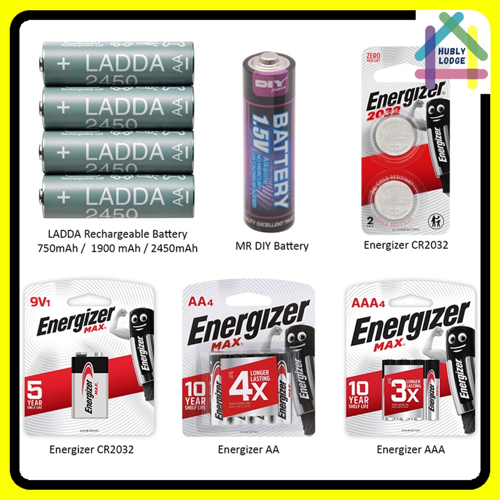 IKEA BATTERY LADDA RECHARGEABLE BATTERY ENERGIZER BATTERY AA BATTERY