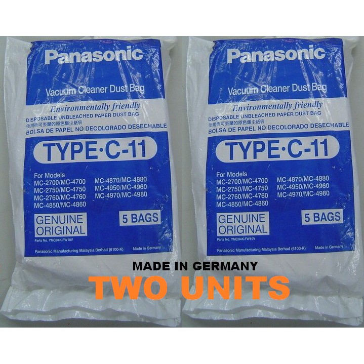 Panasonic Vacuum Cleaner Dust Bag Filter Type C11 (Made In Germany ) 2