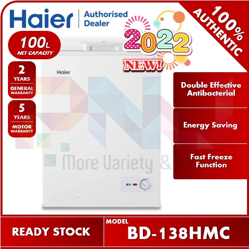 Haier 100L Convertible Chest Freezer BD138HMC (Successor Model for BD138HP) Shopee Malaysia