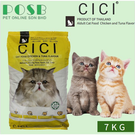 makanan kucing CICI Premium Cat Food 7kg / Dry Cat Food / Makanan
