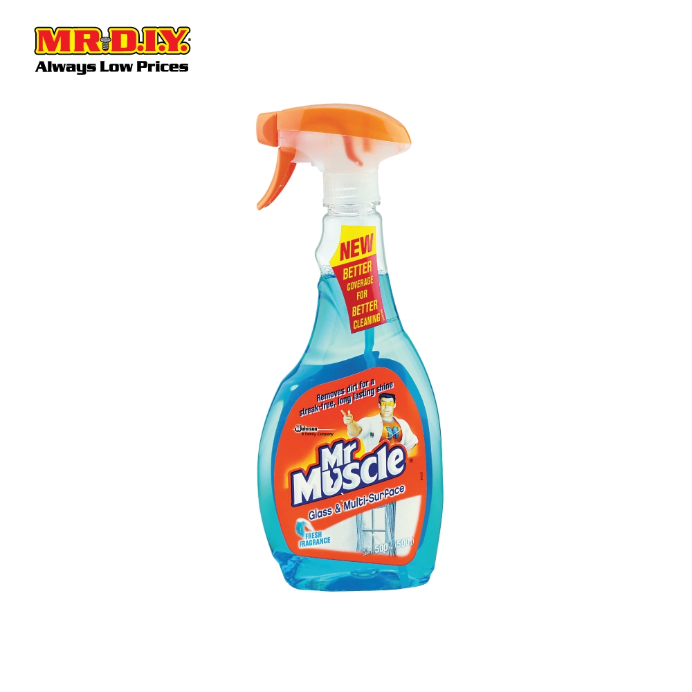 MR MUSCLE Glass and MultiSurface Cleaner Fresh Scent Spray (500ml