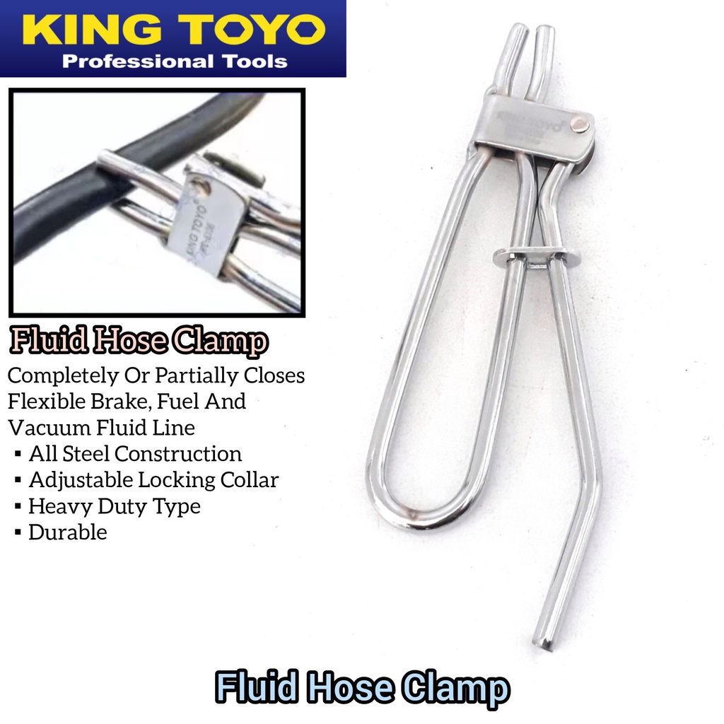 King Toyo Heavy Duty Fluid Hose Clamp For Prevent Fluid Leaking For