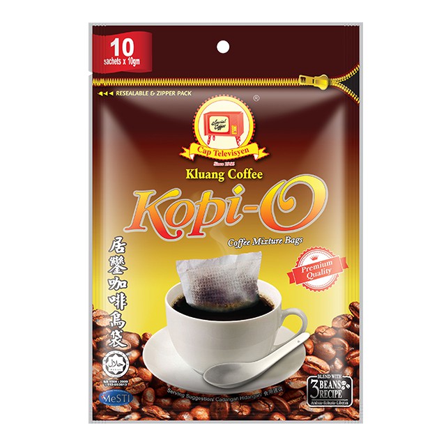 Kluang Coffee Kopio Kosong 1 Pack (10 sachets x 10g) Shopee Malaysia