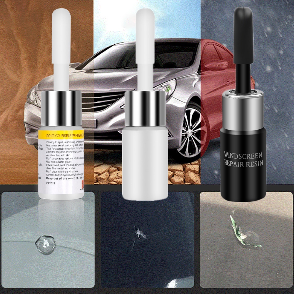 Car Windshield Repair Tool DIY Window Screen Windscreen Glass Scratch Crack Spot Restore Kit