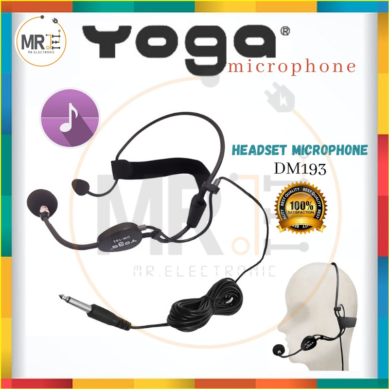 YOGA DM193 HEADSET CLIP ON MIC MICROPHONE MIKROFON PEMBESAR SUARA MIK SEMBAHYANG SOLAT Shopee