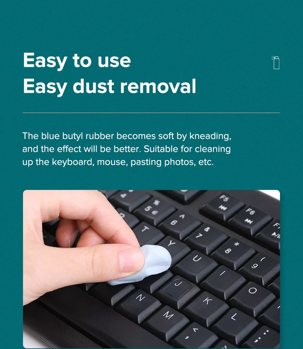 llano Cleaning Tool Blue Butyl Rubber Cleaning Multifunctional Kit
