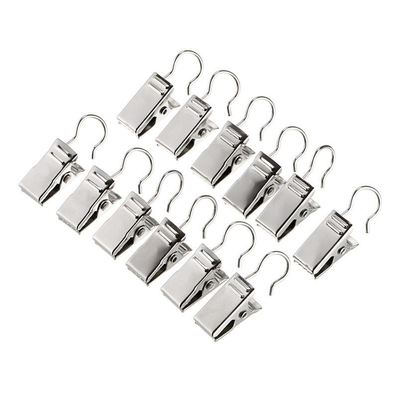 Curtain clips 10pcs heavy duty silver curtain clips with hook Shopee
