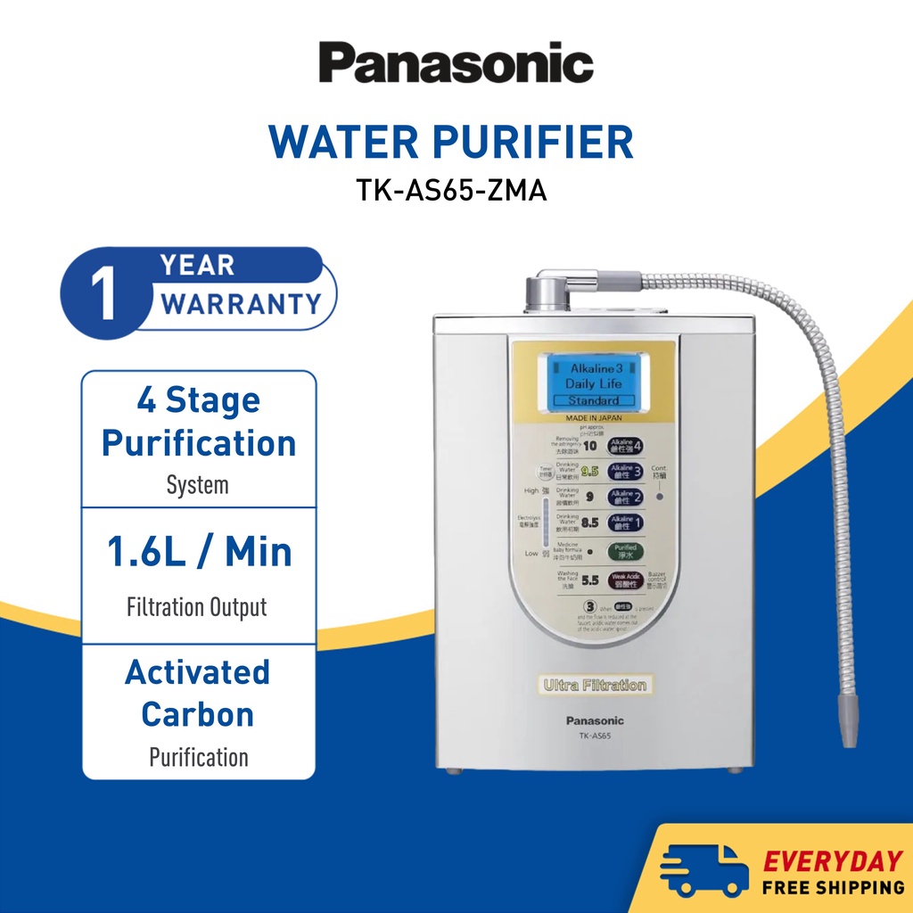 PANASONIC TKAS65 ALKALINE WATER PURIFIER TKAS65ZMA Ultra Filtration