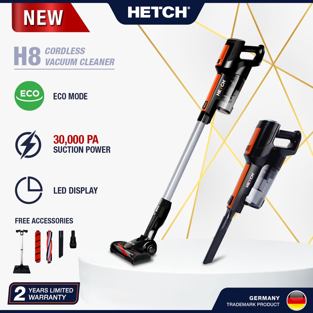 HETCH H8 Evo Strong Suction 30000pa Handheld Cordless Vacuum Cleaner