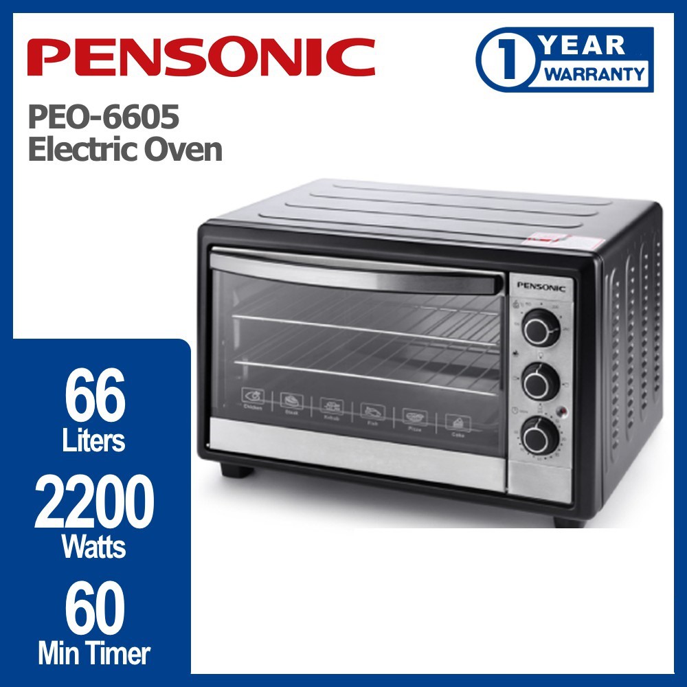 Pensonic PEO6605 Multi Function Electric Oven with Rotisseries