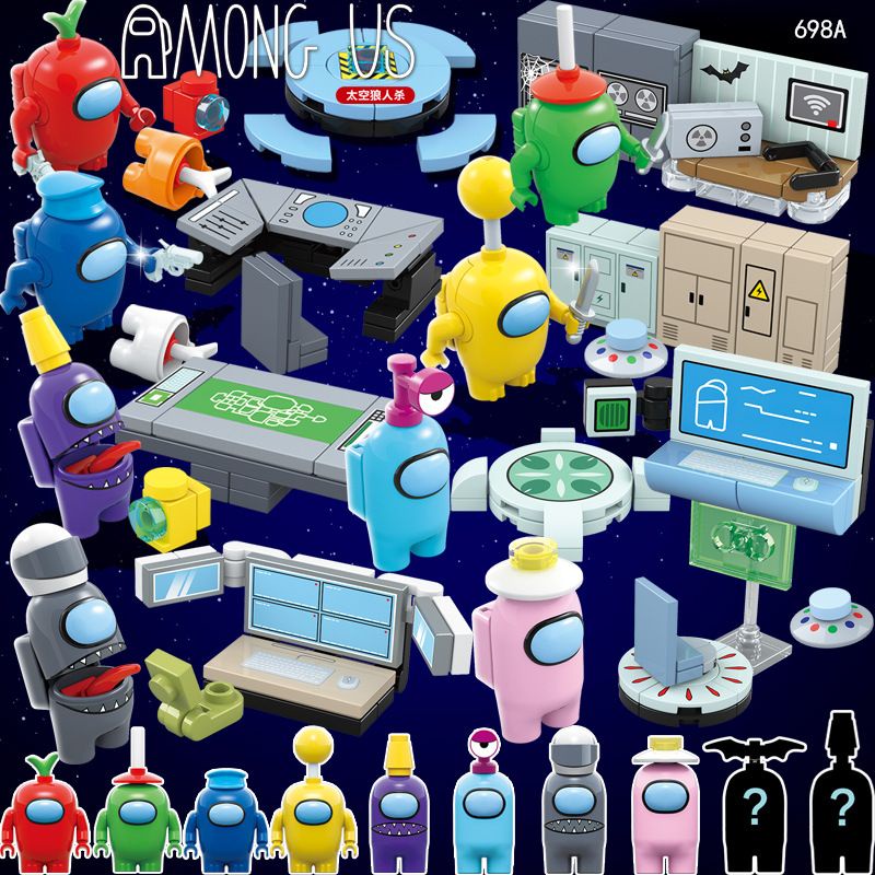 Among us mini set imposter crewmate Lego brick figure block toys for kids collection among us