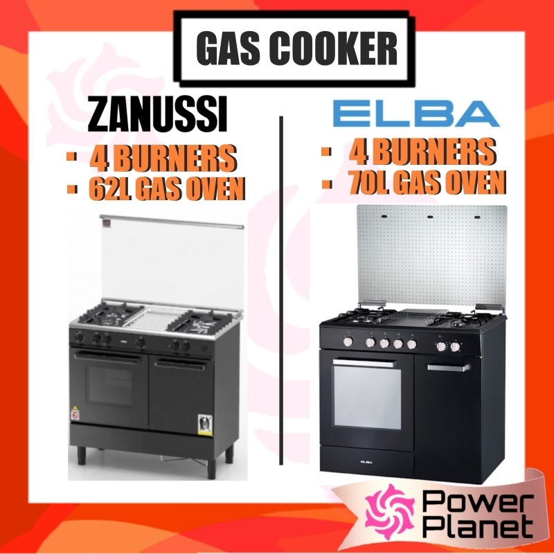 Zanussi ZCG940K 4 Burner Freestanding Cooker 62L Gas Oven / ELBA 4