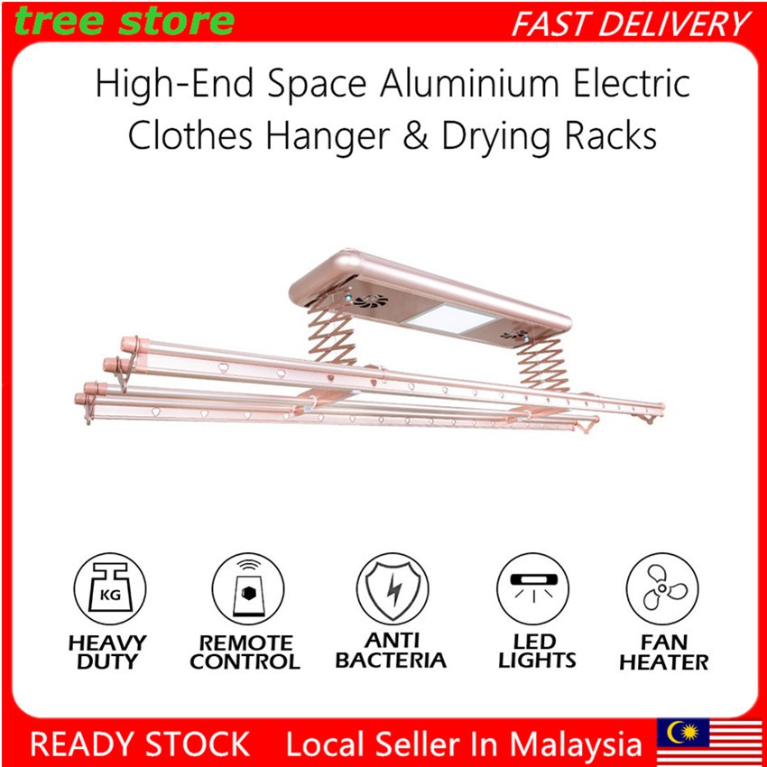 HIGH END Aluminium Electric Clothes Hanger / Rack Ceiling Mounted