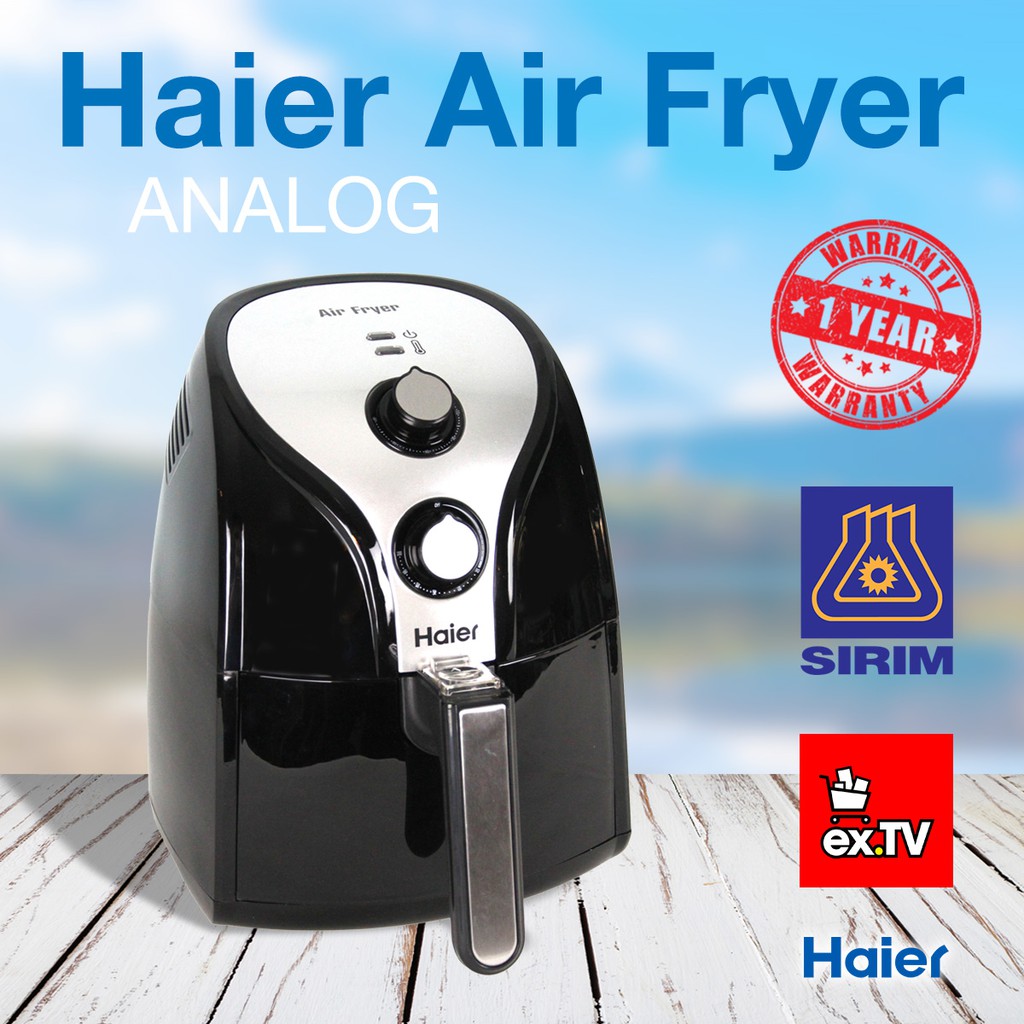 HAIER AIR FRYER [Model ANALOG 2.5L] 1 TAHUN WARRANTY (READY STOCK