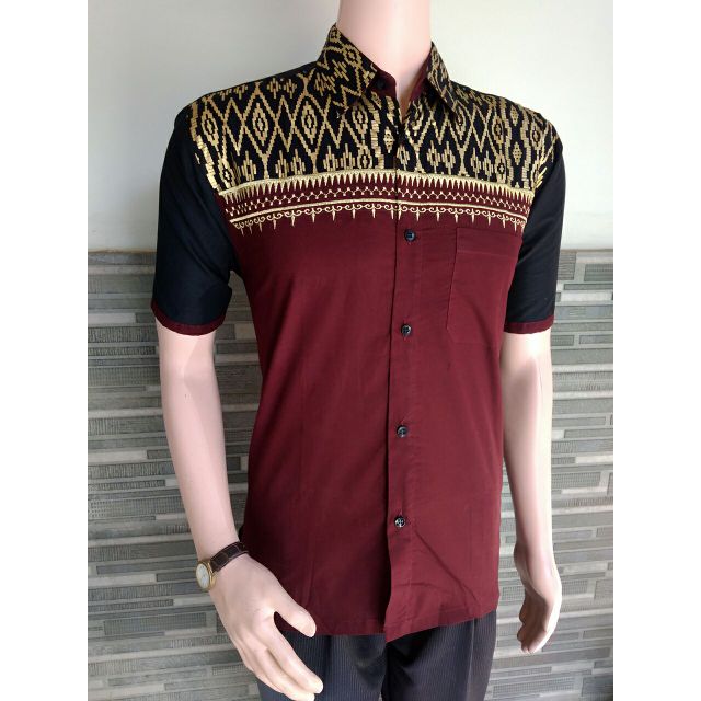 Kemeja Cotton Corak Batik Shopee Malaysia