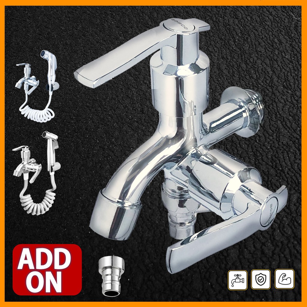 SONCO Washing Machine/Bathroom Two Way Wall Mounted Faucet Two Way
