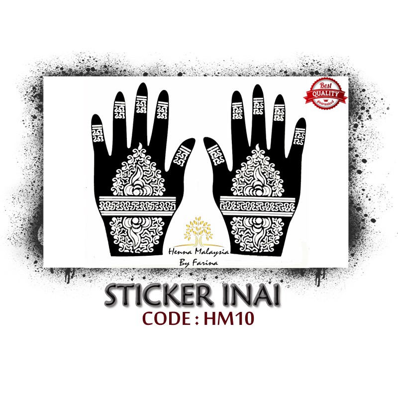 STICKER INAI HENNA STENCIL Shopee Malaysia