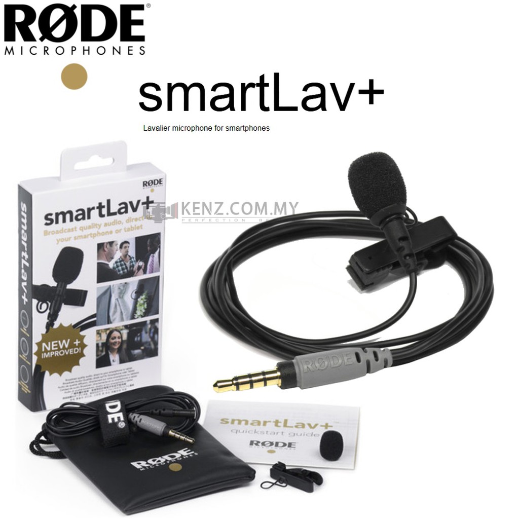 RODE SMARTLAV+ LAVALIER CONDENSER MICROPHONE FOR SMARTPHONES Shopee