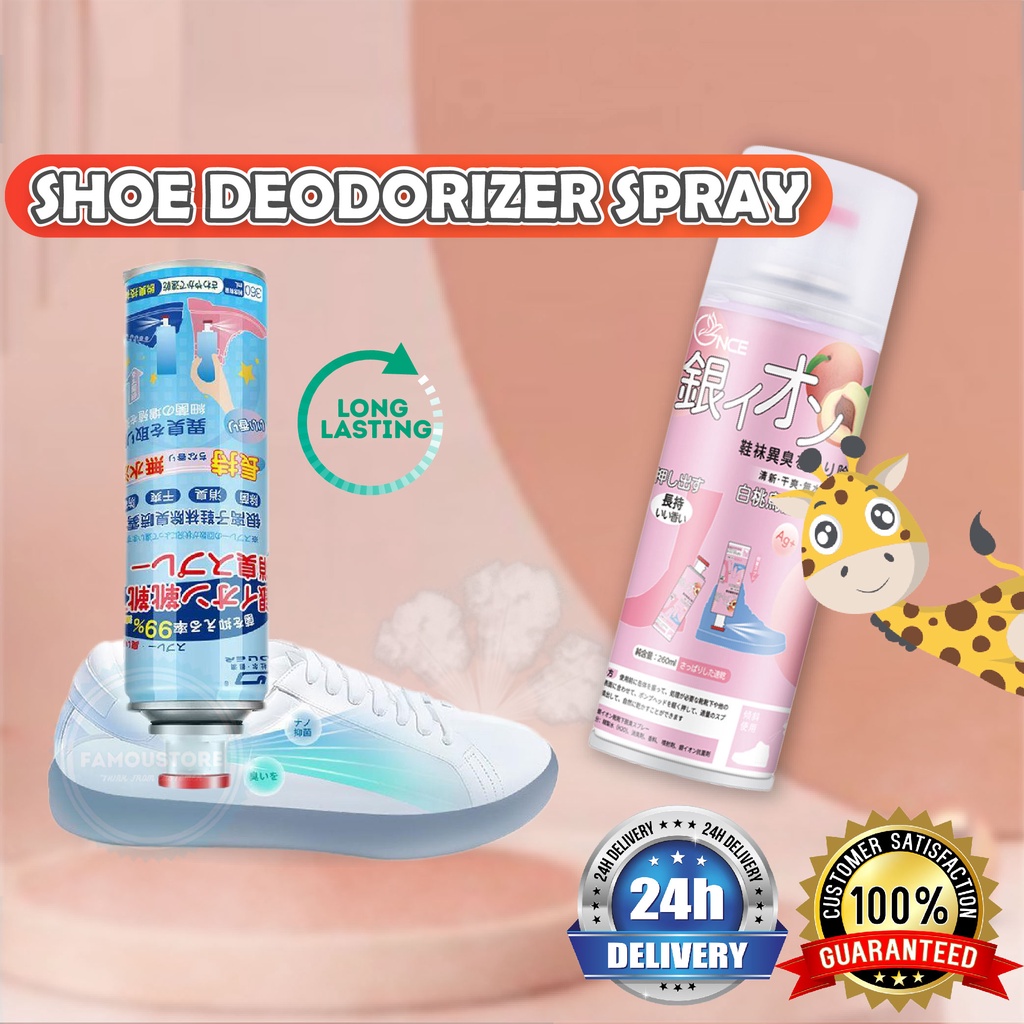 JCG Ready Stock Shoe Deodorant Spray Deodorizer Antibacterial Odour