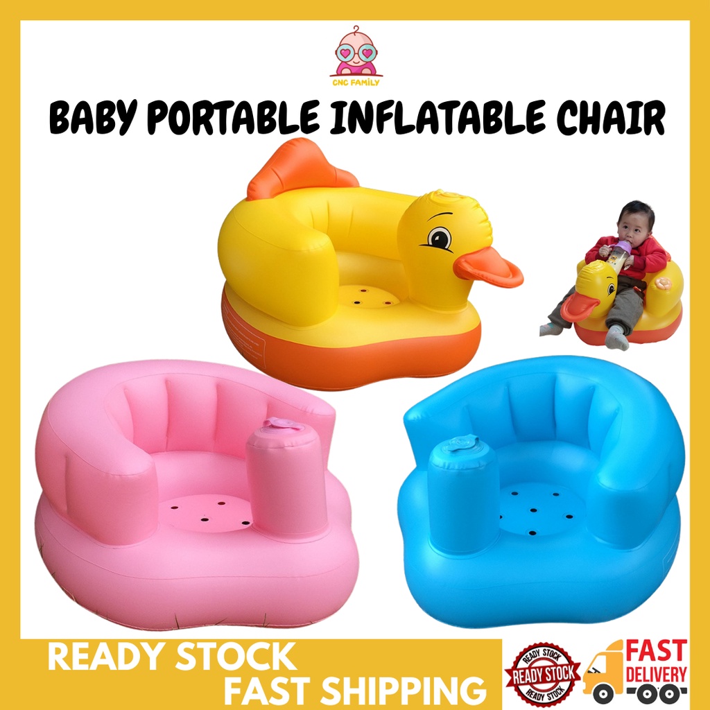 [Ready Stock]Portable Baby Kids chair PVC Inflatable Chair Sofa