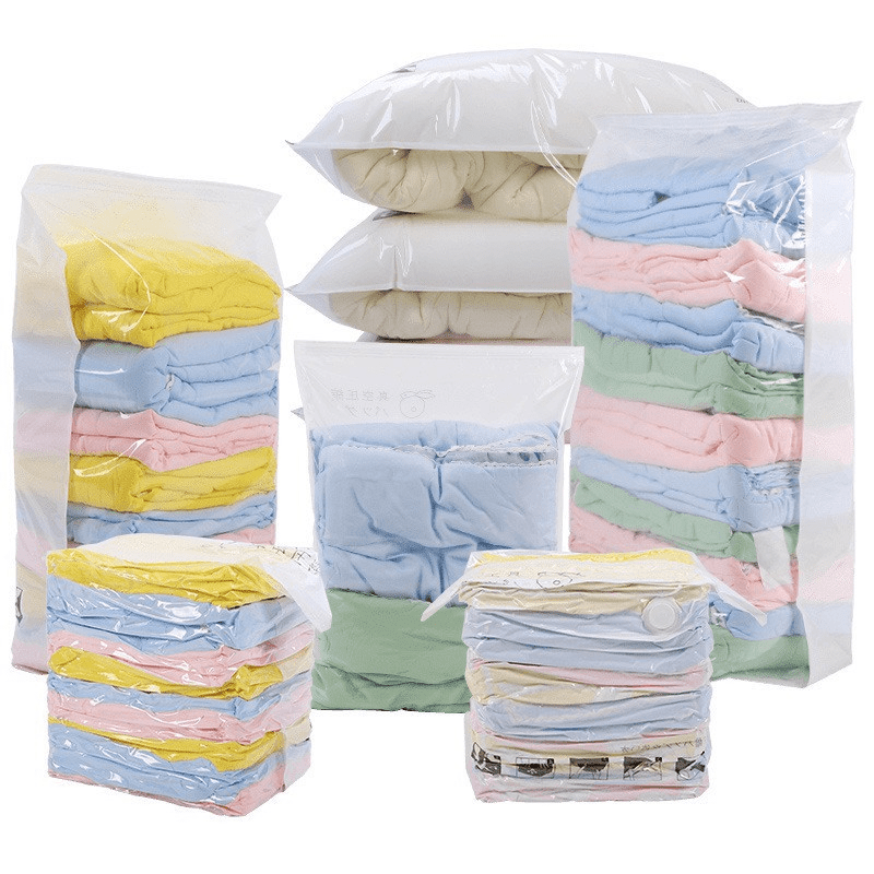 Vacuum Storage Seal Bags,3D Reusable Travel Space Saver,Clothes Quilts